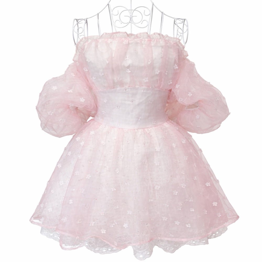 Dolls Kill Sugar Thrillz Gossamer Dreams Dress Pink Mini Daisy